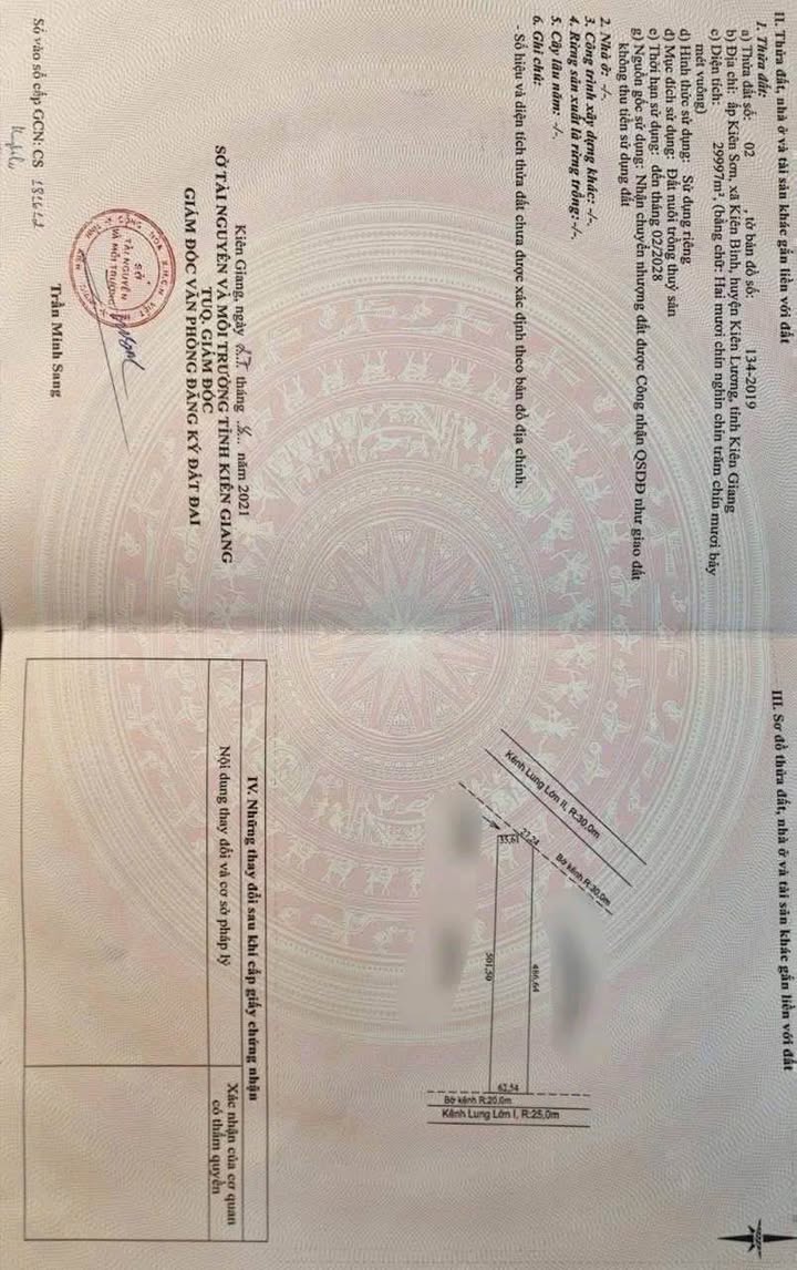 Đất Nuôi Trồng Thủy Sản 56.833m² tại xã Hoà Điền, Kiên Giang - Chỉ 5.683 tỷ!