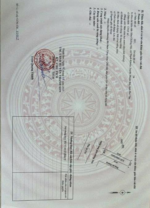 Đất nền mặt tiền Tỉnh Lộ 316, xã Thanh Sơn, Phú Thọ 125m² - Đầu tư sinh lời lý tưởng!