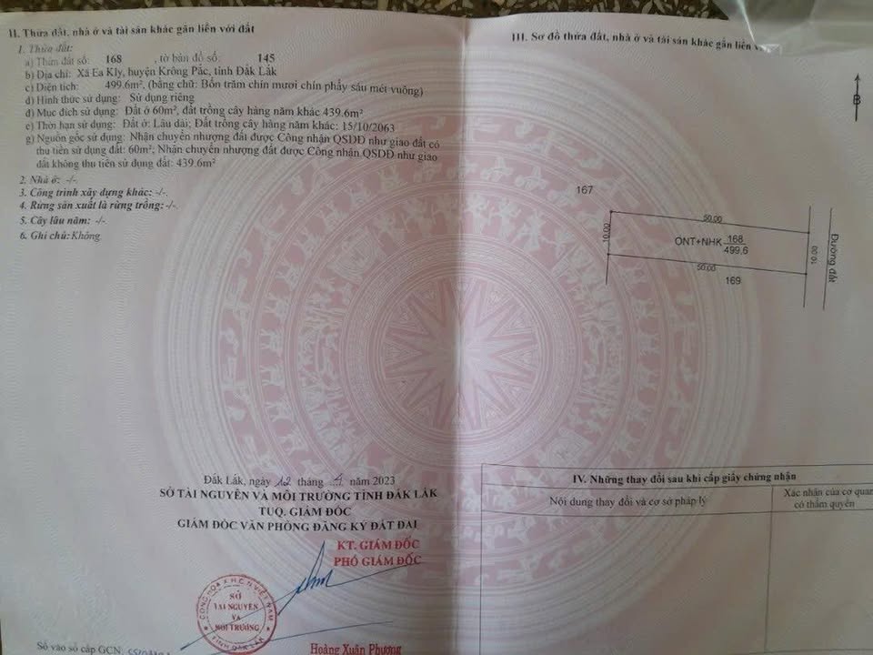 Đất Ea Kly 60m² giá 230 triệu - Nằm trong khu đông dân cư!