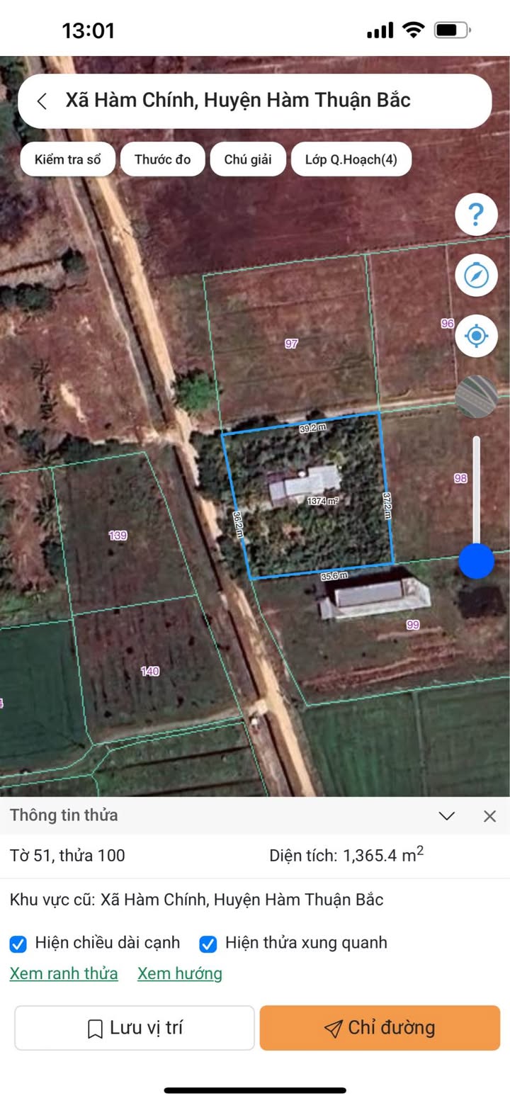 Đất Cây Lâu Năm tại Hàm Chính 1400m² giá 1.2 tỷ - Sổ đỏ chính chủ, đầu tư sinh lời!