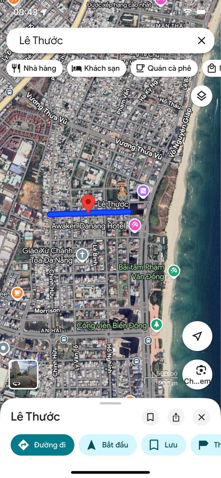 FrontHouse Đường Lê Thước, Sơn Trà 90m² giá 16 tỷ - Siêu vị trí sát Công Viên Hồ Nghinh!