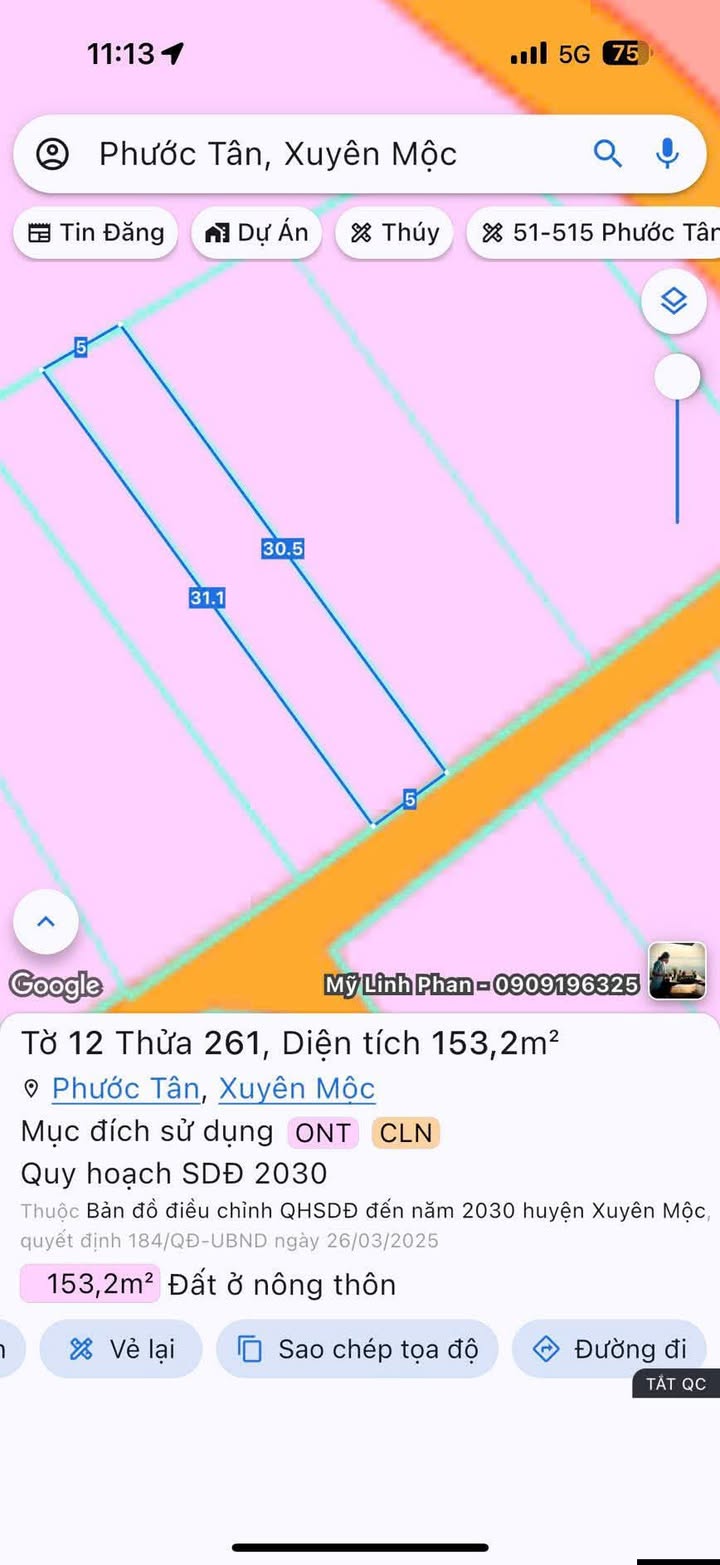 Đất nền Phước Tân, Xuyên Mộc 150m² giá 680 triệu - Đầu tư sinh lời nhanh chóng!