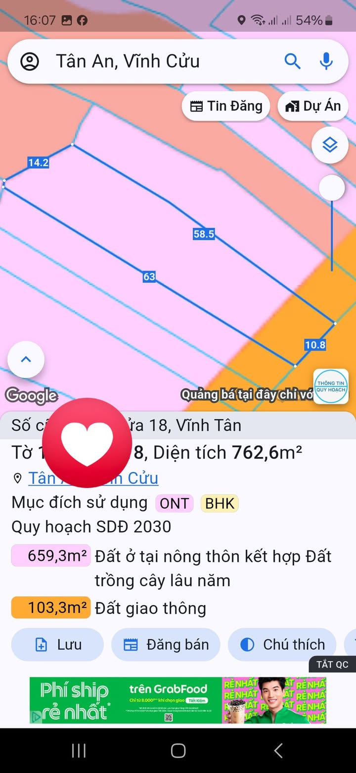 Nhà cấp 4 Vĩnh Tân 688m² giá 6.2 tỷ - Mặt tiền rộng, thương lượng tốt!