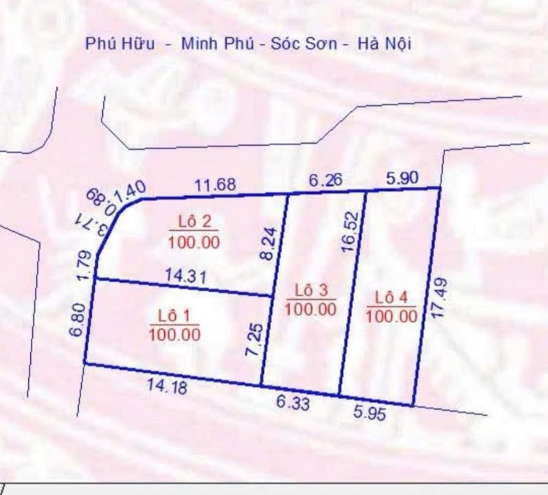 Đất nền dự án Minh Phú Sóc Sơn 100m² giá chỉ từ 2 triệu/m² - Cơ hội đầu tư hấp dẫn!