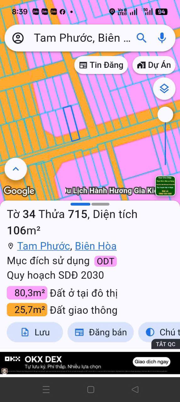 Đất nền khu phố Long Đức 1, Tam Phước, Biên Hòa 100m² giá 1.3 tỷ - Sổ đỏ chính chủ!