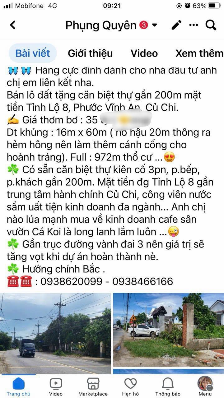 Đất nền đẹp tại Tỉnh Lộ 8, Củ Chi 972m² giá 30.5 tỷ - Cơ hội đầu tư sinh lời!