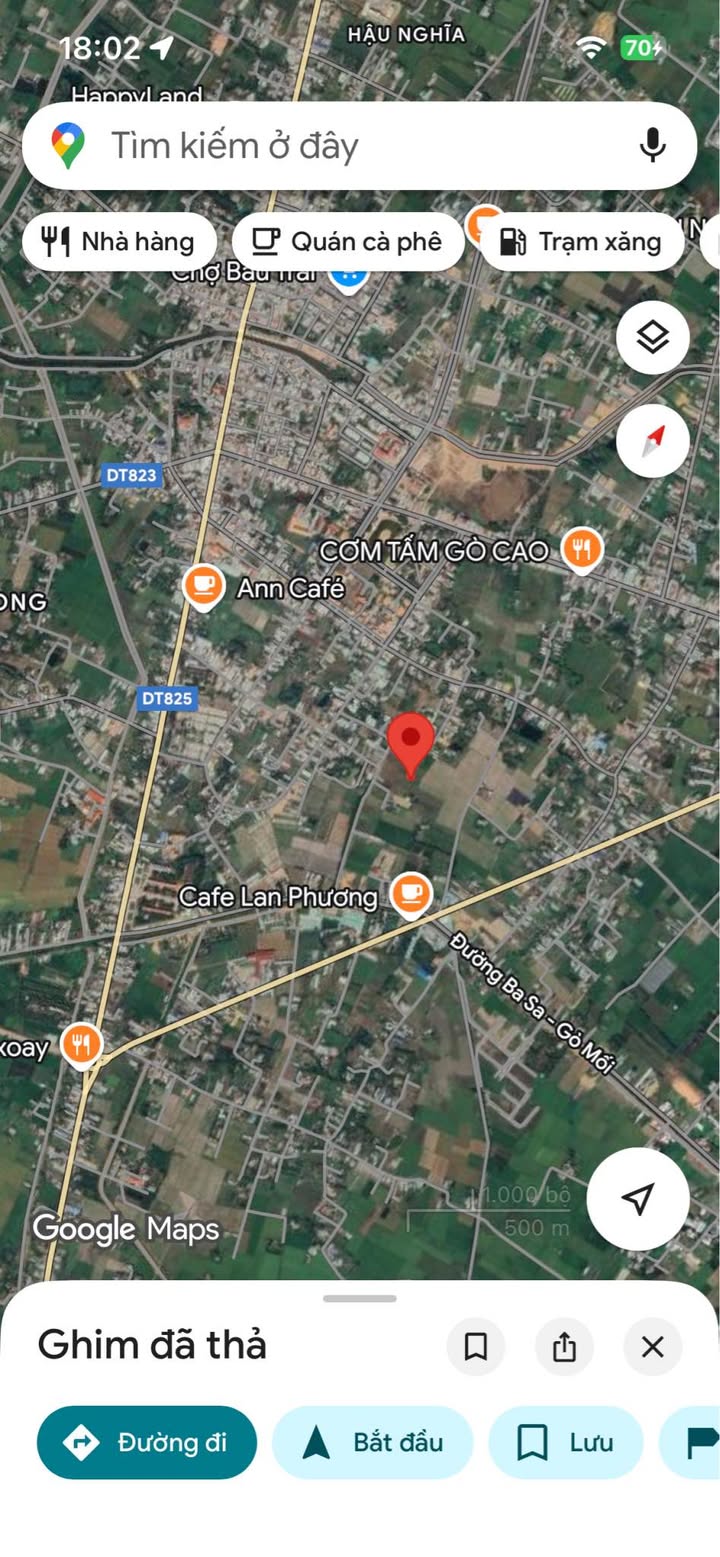 Đất thổ cư Hậu Nghĩa, Đức Hòa 280m² giá 1.5 tỷ - Sổ hồng chính chủ!