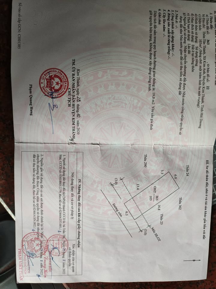 Đất thổ cư tại thôn Tân Thành, xã Kim Anh, 103m² giá 2 tỷ - Chính chủ bán gấp!