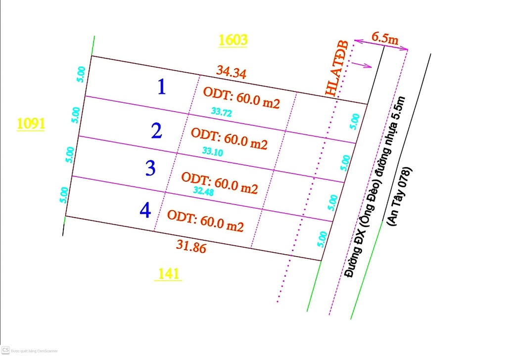 Đất nền An Tây, Bến Cát, Bình Dương 170m² giá 1.35 tỷ - Đầu tư sinh lời cao!