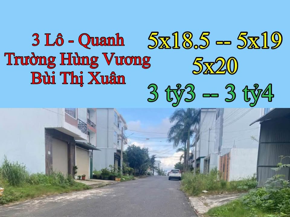 Đất nền Bùi Thị Xuân Bảo Lộc 92.5m² giá 3.3 tỷ - Cơ hội đầu tư tuyệt vời!