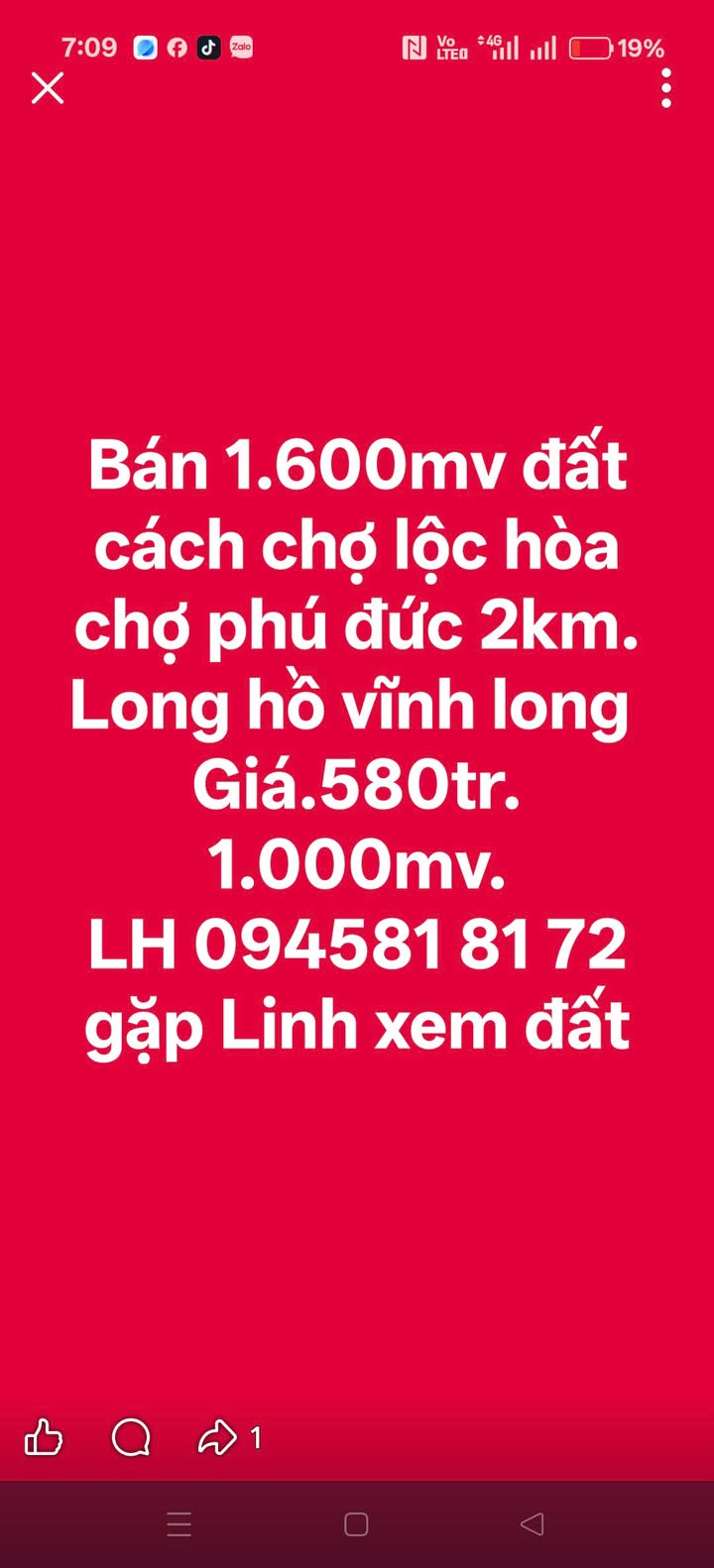 Đất nền Phú Đức, Long Hồ 1600m² giá 928 triệu - Đường lộ đá mi rộng rãi!