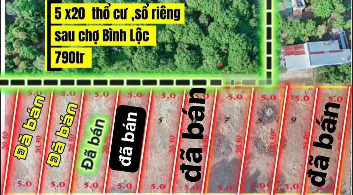 Đất nền Bình Lộc Long Khánh 102m² giá 790 triệu - Sổ riêng thổ cư chính chủ!