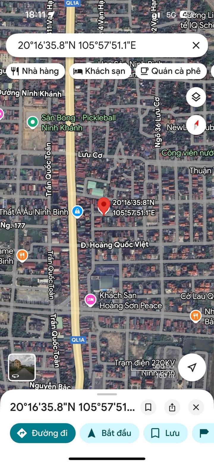 Đất nền Hoàng Quốc Việt Ninh Khánh 85m² giá 7 tỷ - Vị trí đắc địa hiếm có!