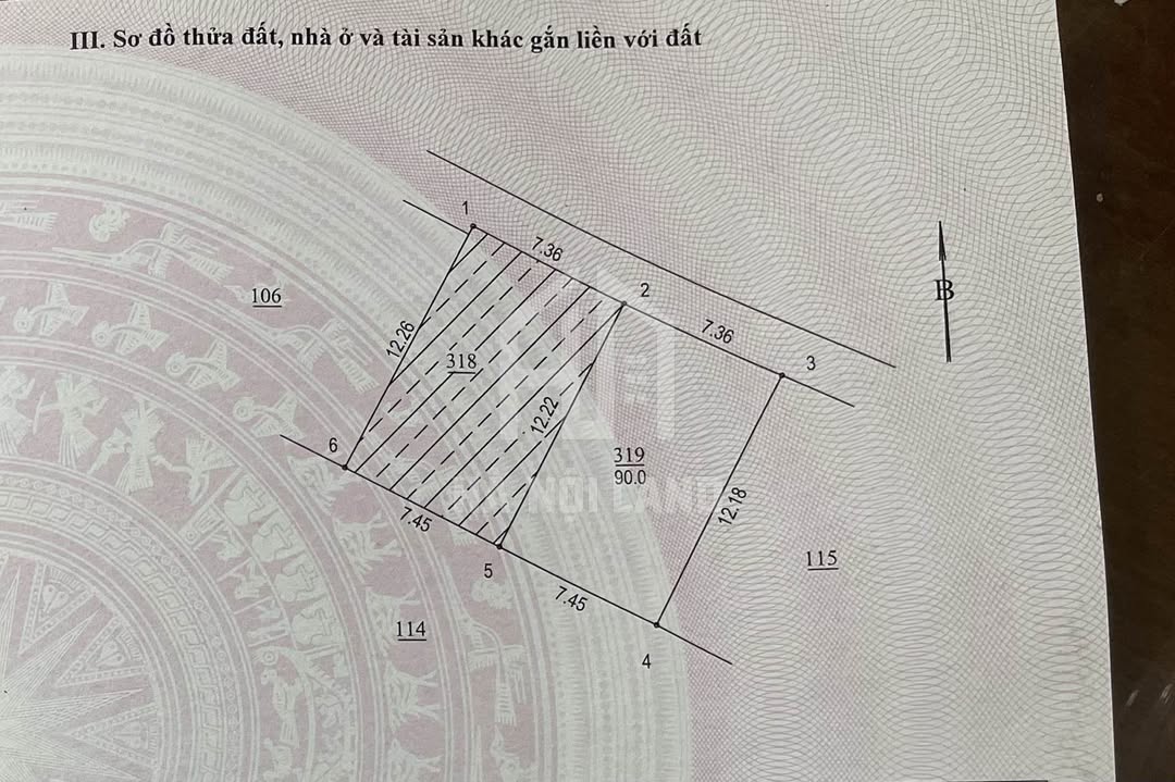 Đất mặt tiền 7.36m Tây Tựu 90m² - Phù hợp xây chung cư mini!