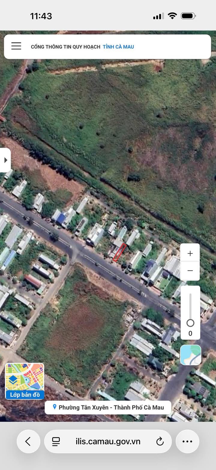 Đất mặt tiền Tân Xuyên, Cà Mau 189m² giá 2.2 tỷ - Đầu tư sinh lời cao!