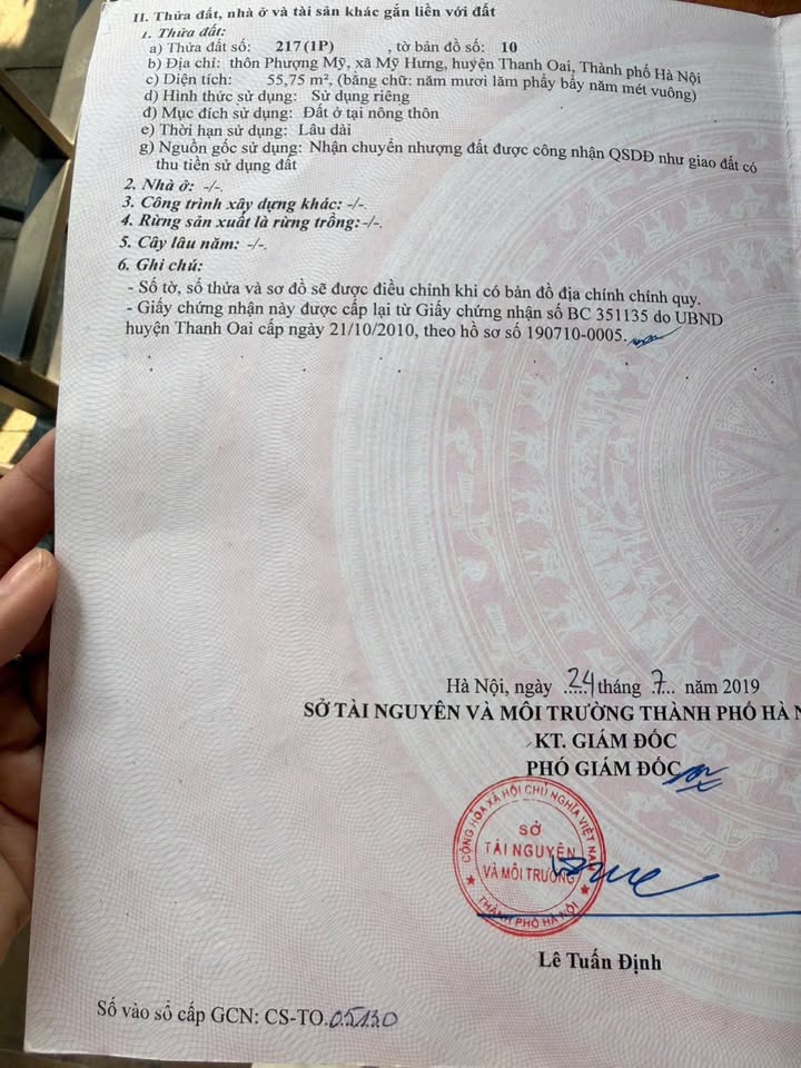 Đất Phượng Mỹ - Mỹ Hưng 55.75m² giá 4 tỷ - Đầu tư sinh lời tiềm năng!