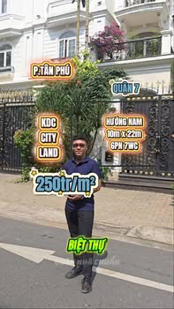 Nhà phố KDC Cityland Tân Phú, Quận 7, 220m² chỉ 55 tỷ - Biệt thự đẳng cấp với bảo vệ 24/7!