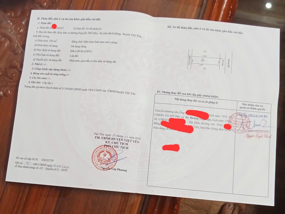 Đất nền dự án Việt Yên Riverside 105m² giá 4 tỷ - Chính chủ cần bán gấp!