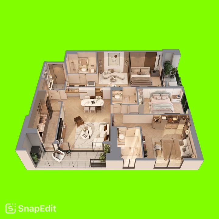 Căn hộ Greenera South Mark 124m² giá 9.2 tỷ - Đầu tư sinh lời với thiết kế dual-key!