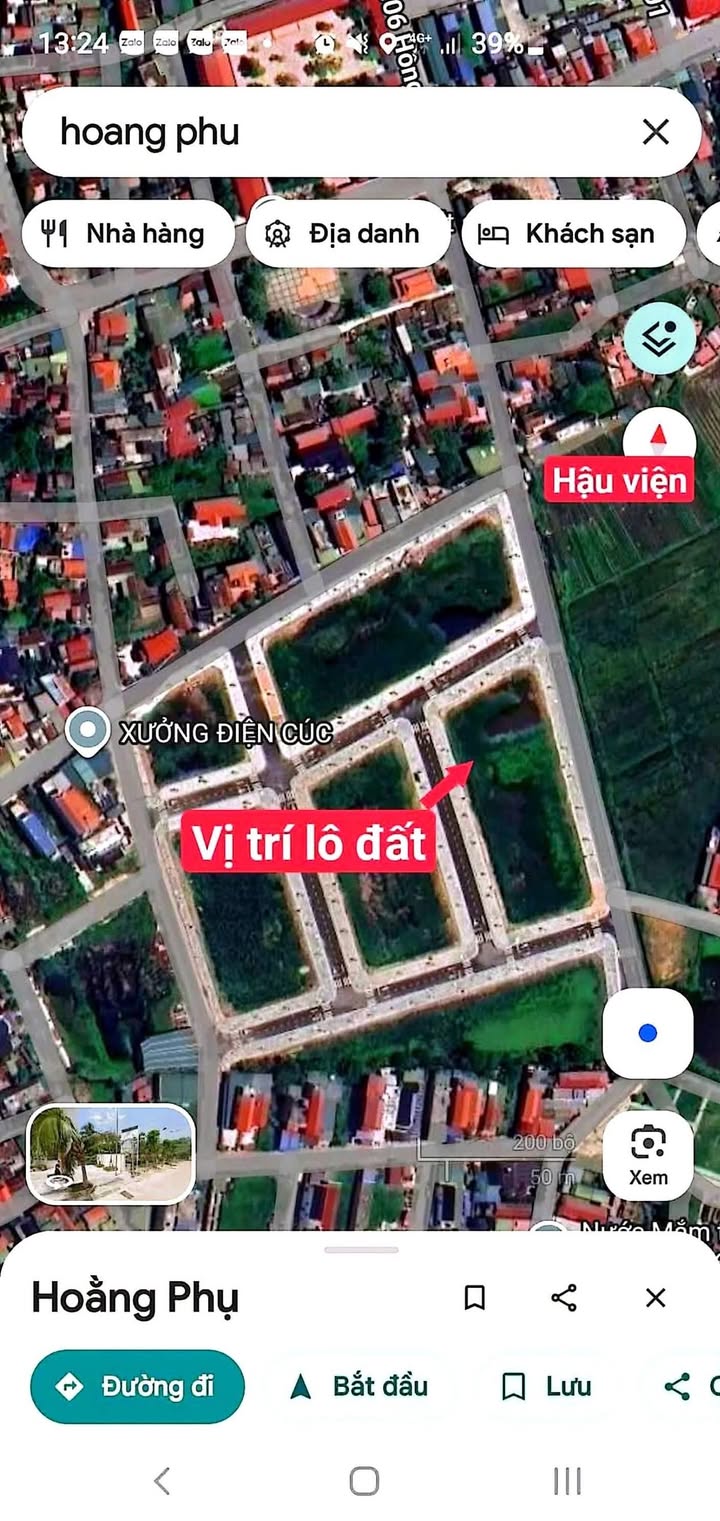 Đất nền chính chủ Hoằng Phụ 120m² giá 1.2 tỷ - Cơ hội đầu tư tuyệt vời!