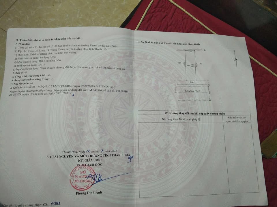 Đất nền Hoằng Thanh 200m² giá 2 tỷ - Đầu tư tiềm năng ngay hôm nay!