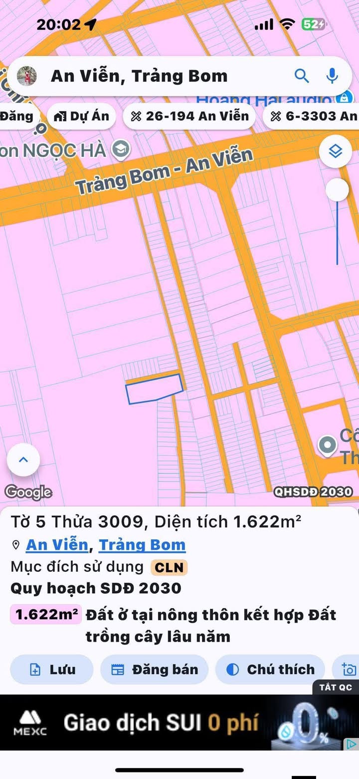 Đất nền 1 sào tại Phùng Hưng, An Viễn - Phân lô siêu đẹp!