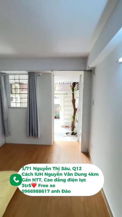 Phòng cho thuê 3/71 Nguyễn Thị Sáu, Quận 12, Giá chỉ từ 2.9 triệu - Tiện nghi đầy đủ!