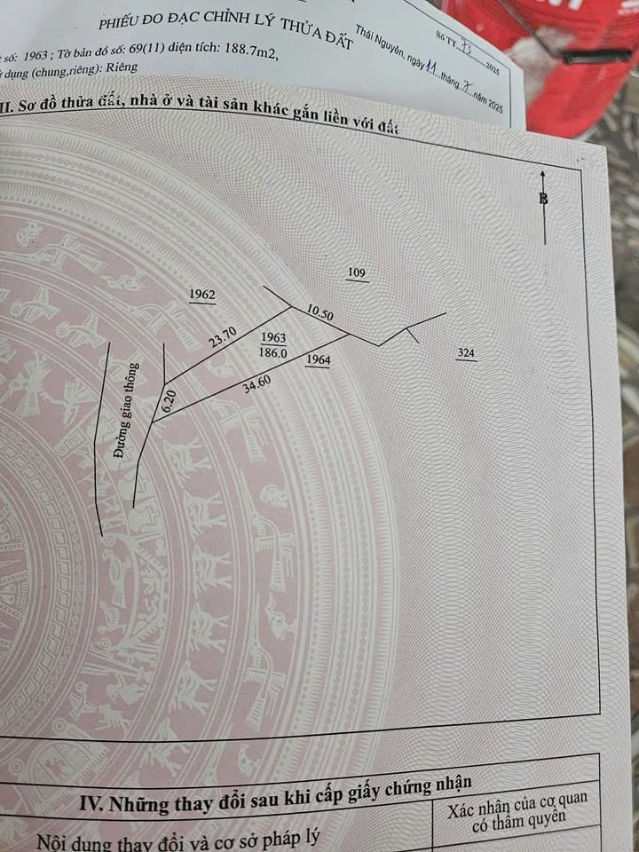 Đất thổ cư phường Quyết Thắng, Thái Nguyên 186m² - Đầu tư sinh lời ngay!