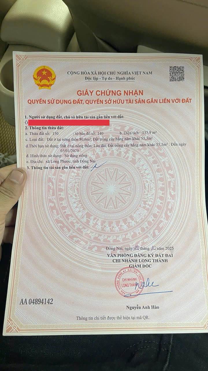 Đất nền Long Phước, Long Thành 119m² giá 1.4 tỷ - Đầu tư kịp thời!