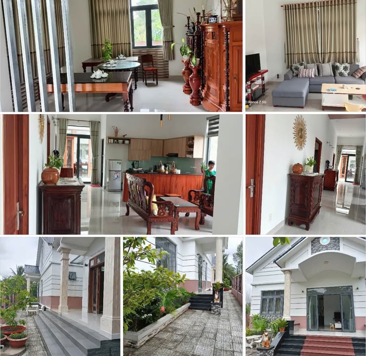 Biệt thự sân vườn Sơn Phú Giồng Trôm 1000m² giá 1.9 tỷ - Thiết kế hiện đại, không gian xanh mát!