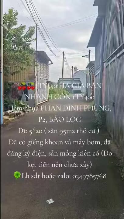 Đất nền Bảo Lộc 100m² giá 1.3 tỷ - Giảm giá bán nhanh!