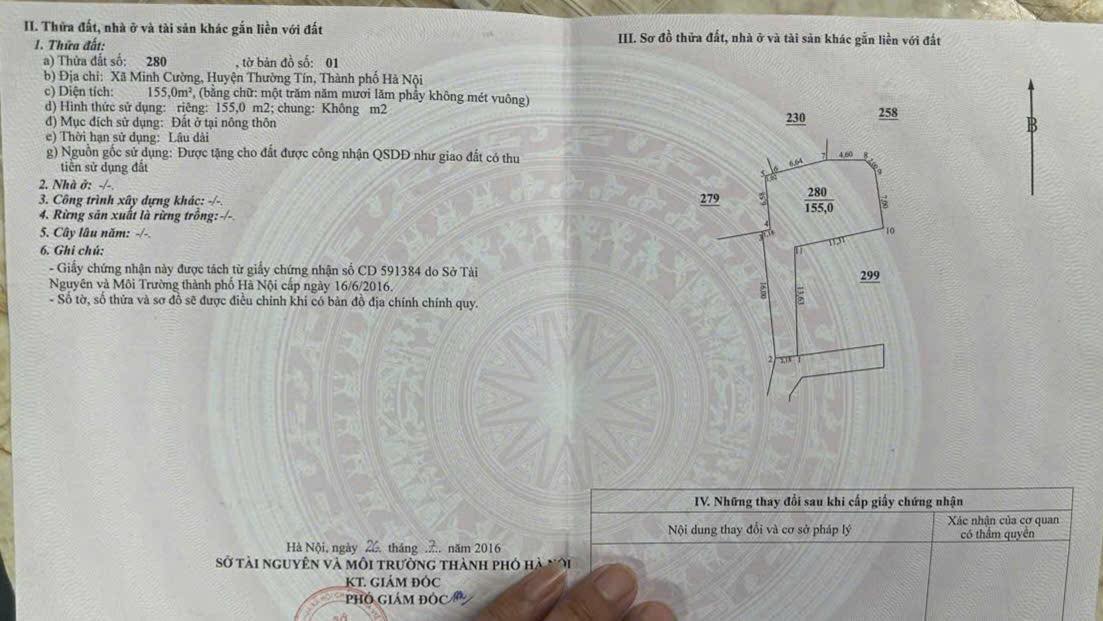 Đất thổ cư Trần Phú, Minh Cường 155m² giá 1.85 tỷ - Cơ hội đầu tư hiếm có!