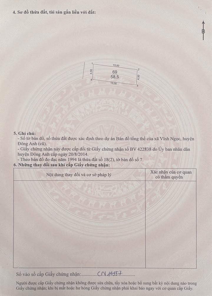 Đất nền Phương Trạch Vĩnh Ngọc 58m² - Đường thông ô tô, gần thành phố thông minh!