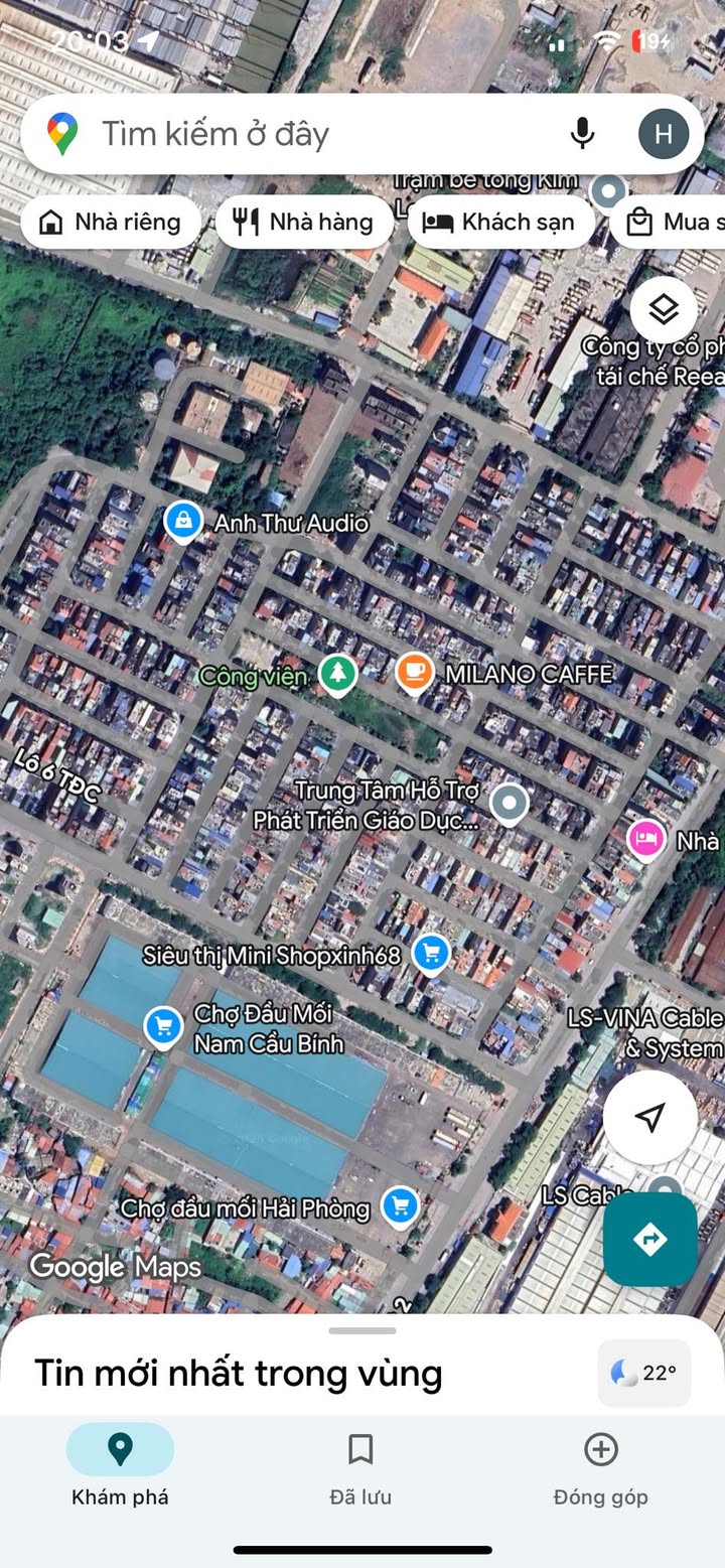 Bán lô góc 53.54m² tại khu tái định cư Xi Măng, Hồng Bàng, Hải Phòng - Giá chỉ 4.497 tỷ!