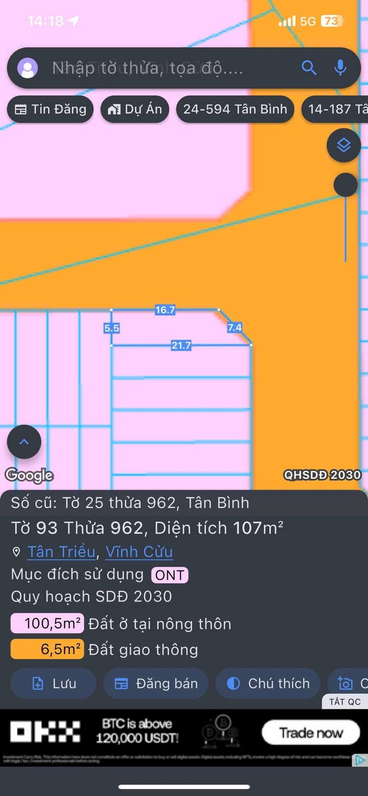 Đất nền KDC Lavender Tân Triều 107m² giá 2.29 tỷ - Lô góc đẹp thuận tiện kinh doanh!