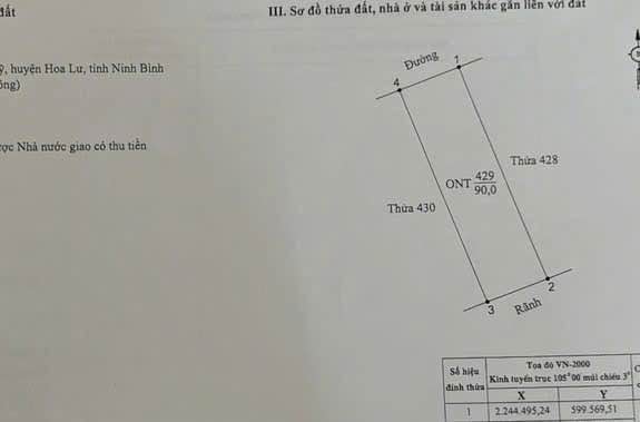 Đất nền Ninh Mỹ, Hoa Lư 90m² giá 400 triệu - Cơ hội đầu tư hấp dẫn!