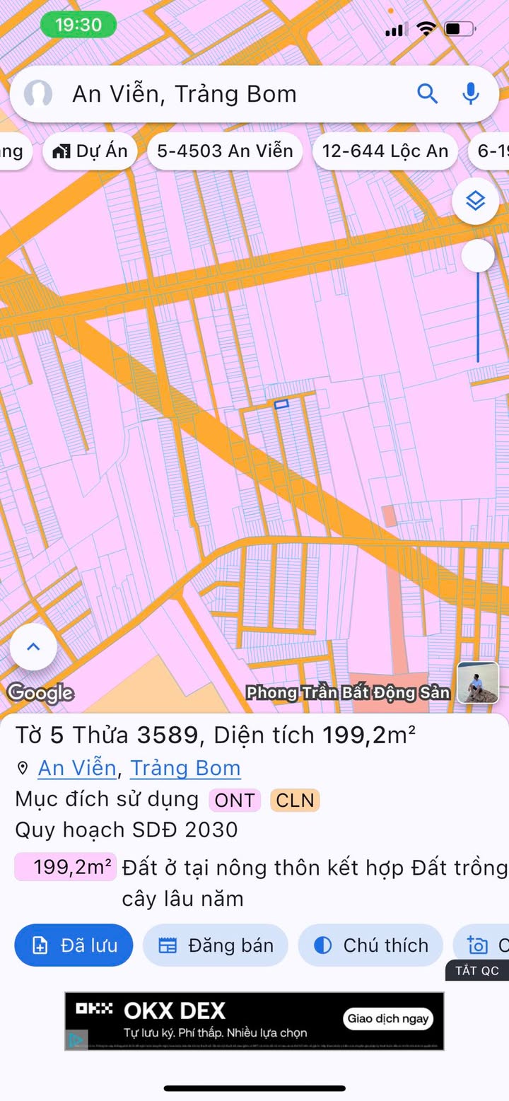 Đất nền An Viễn Trảng Bom 200m² giá chỉ 2 tỷ - Lô góc hai mặt tiền đẹp