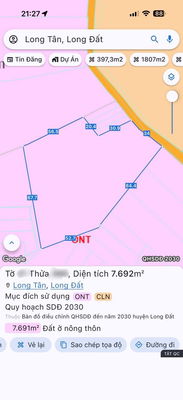 Đất nền Long Tân 7692m² - Đầu tư sinh lợi ngay tại Đất Đỏ!