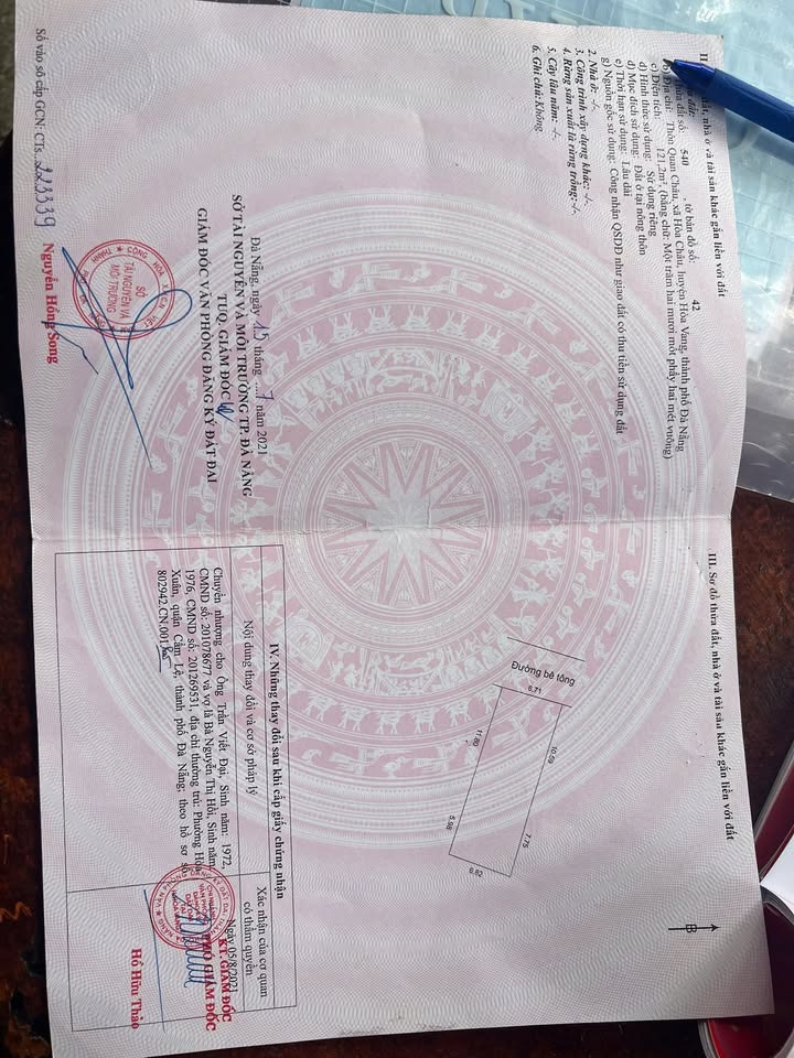 Đất nền Hòa Xuân, Cẩm Lệ, Đà Nẵng 120m² giá 2.5 tỷ - Hướng Tây, đường rộng thoáng