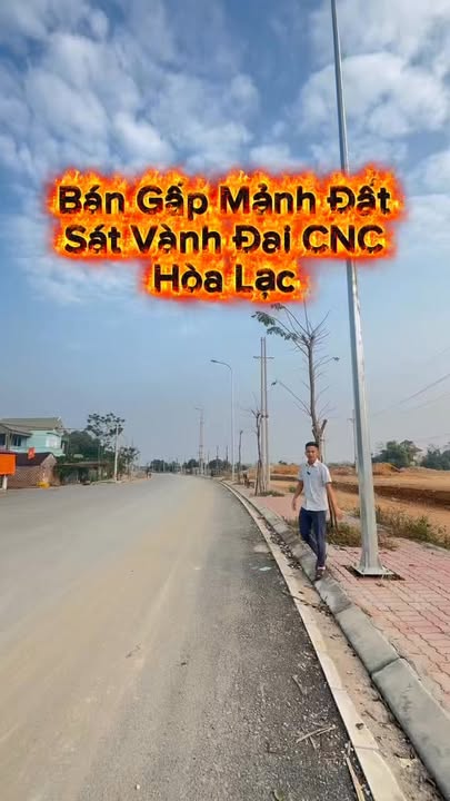 Đất nền Vành Đai CNC Hoà Lạc 100m² - Đường ô tô vào tận nơi!