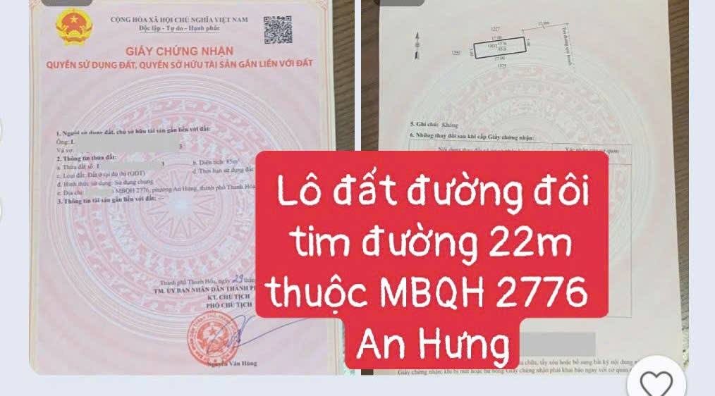 Đất nền An Hưng 85m² giá 2.05 tỷ - Sổ hồng chính chủ