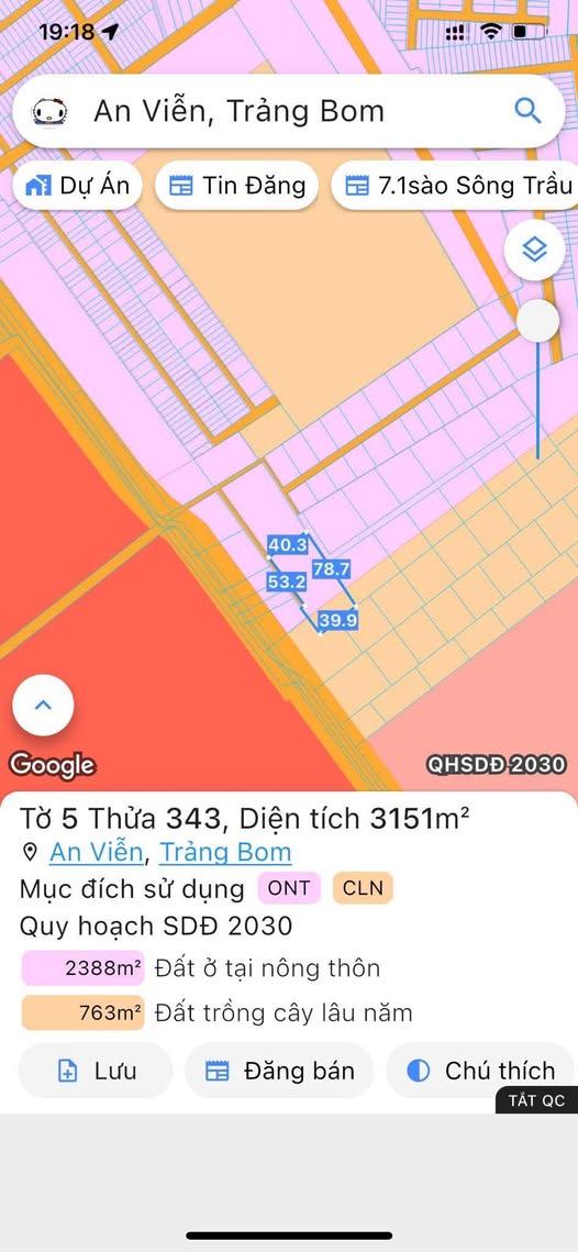 Đất nền 3,1 sào An Viễn, Trảng Bom - Sổ đỏ chính chủ, giá thỏa thuận!