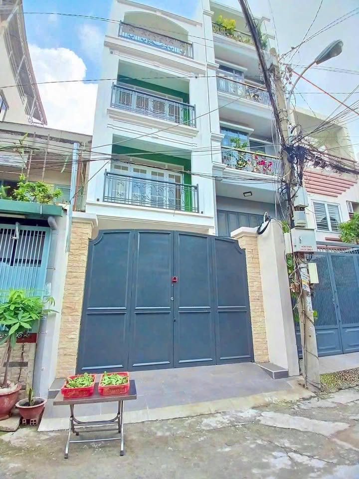 Nhà 4 Tầng Hẻm 6m Nơ Trang Long, Bình Thạnh 75m² giá 12.3 tỷ - Nhà mới đẹp, an ninh tuyệt đối!