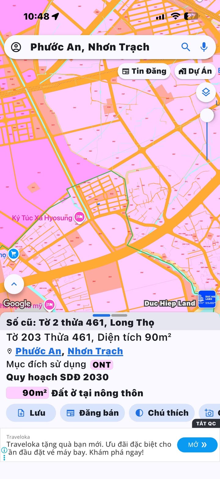 Đất nền Long Thọ Nhơn Trạch 180m² giá đầu tư - Sổ đỏ chính chủ!