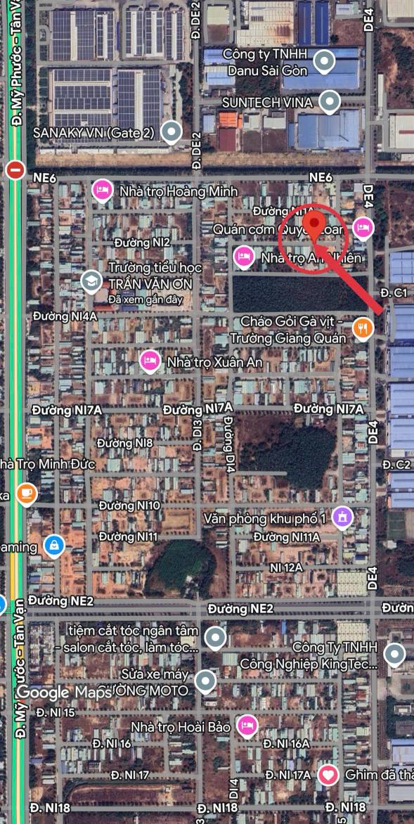 Đất nền đường Ni2a, Bến Cát 150m² giá 1.7 tỷ - Sổ đỏ chính chủ, vị trí đắc địa!