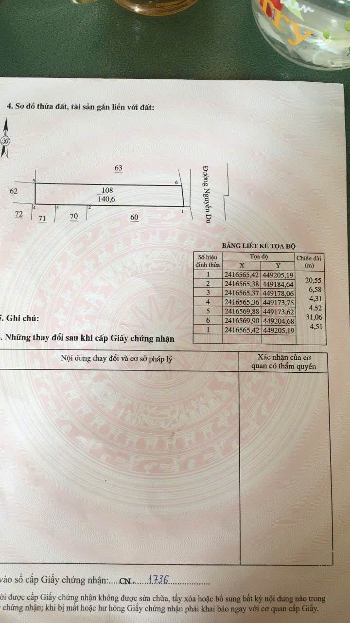 Nhà cấp 4 đường Nguyễn Du 172m² giá 6 tỷ - Vị trí đắc địa, cơ hội hiếm có!