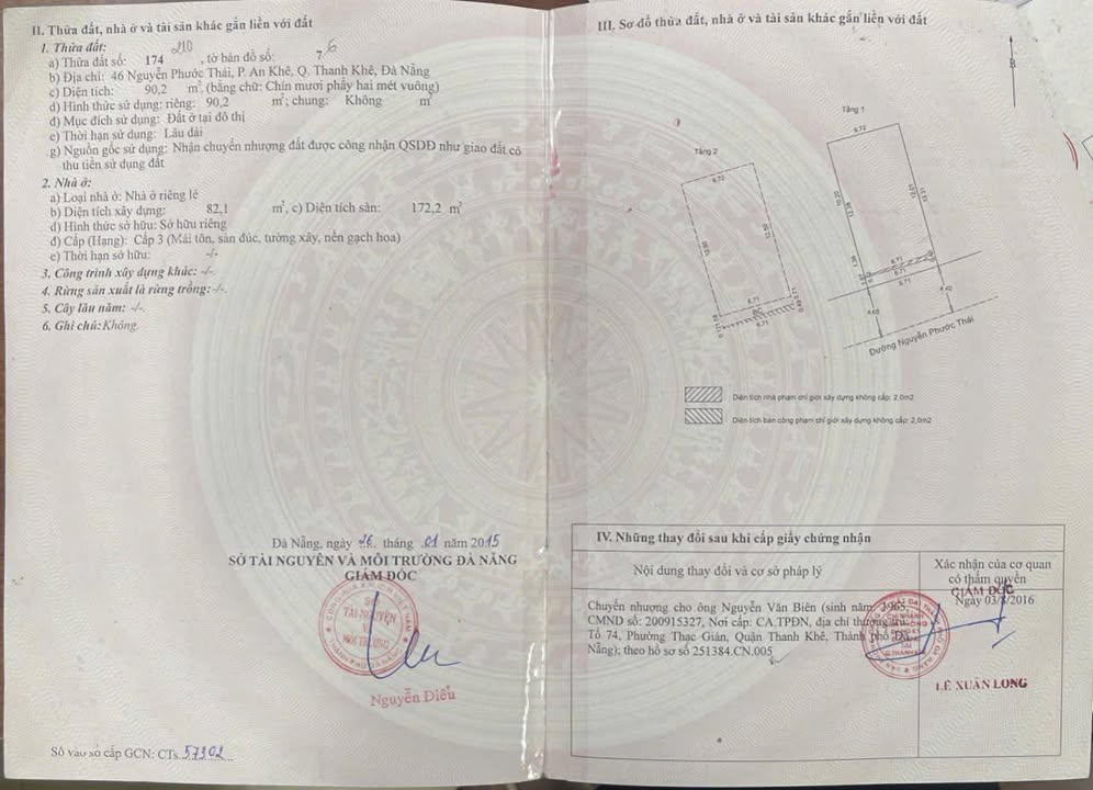 Nhà 2 tầng tại 46 Nguyễn Phước Thái, 91m² giá 8.05 tỷ - Chính chủ bán gấp!