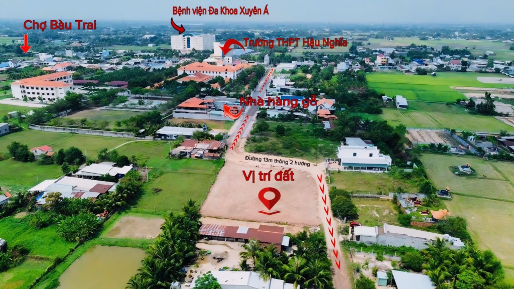 Đất nền Hậu Nghĩa, Đức Hòa 100m² giá 1.8 tỷ - Đầu tư sinh lời hấp dẫn!