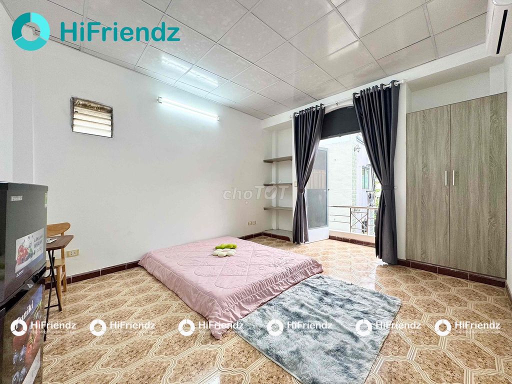 Studio ban công lớn Trần Văn Đang, Quận 3 giá 5.8 triệu - Full nội thất tiện nghi