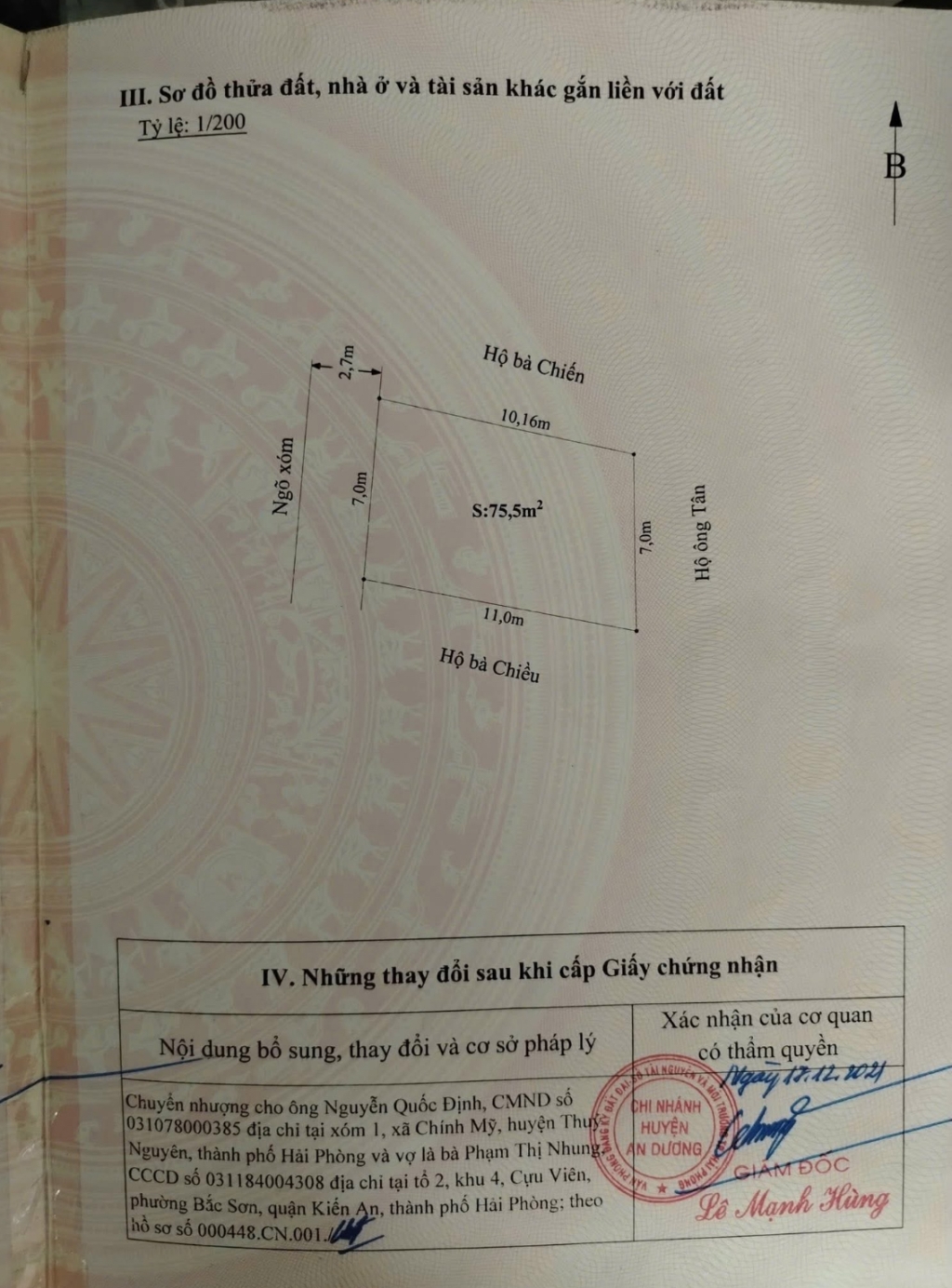 Đất nền Hồng Thái, An Dương 75,5m² giá 1,89 tỷ - Vị trí tiềm năng, ô tô vào thoải mái!